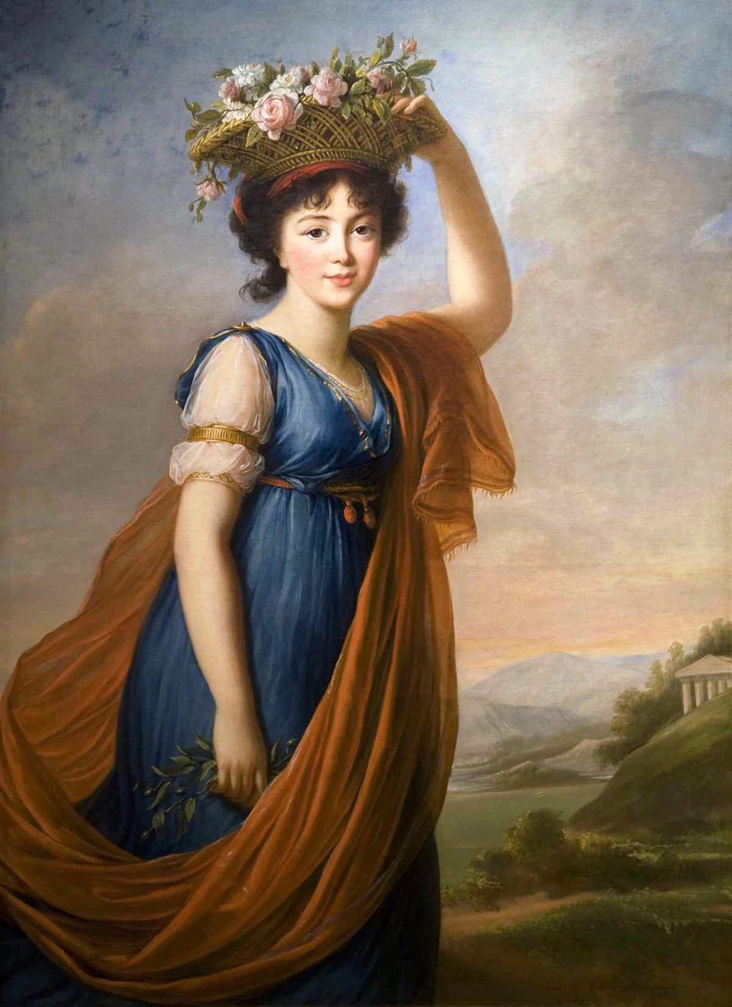 Ritratto di Eudocia Ivanovna Galitzine come Flora